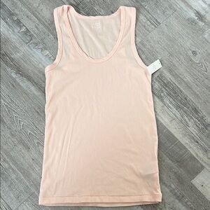 LOFT Light Pink Ribbed Tank Top